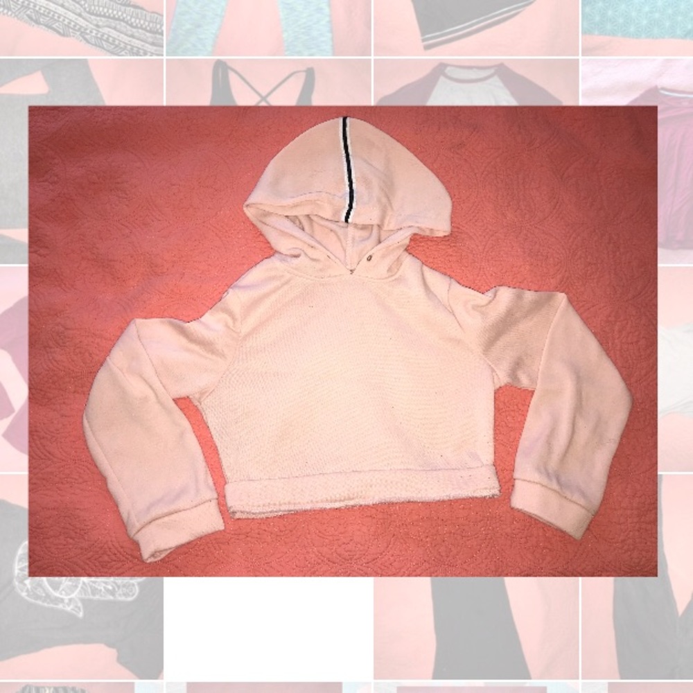 Cropped Track Hoodie 🌈